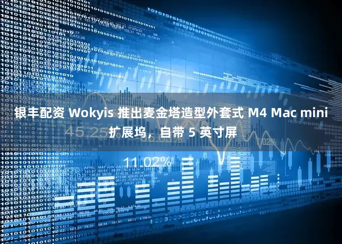 银丰配资 Wokyis 推出麦金塔造型外套式 M4 Mac mini 扩展坞，自带 5 英寸屏